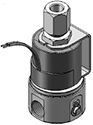 Technical drawing — MODEL 25 MANUAL OVERRIDE 3-WAY DIRECTIONAL CONTROL YOKE WITH LEADS