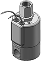 Technical drawing — MODEL 26 1/4-18 NPT 3W MULTI-PURPOSE GROMMET WITH LEADS