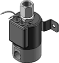 Technical drawing — MODEL 26 1/4-18 NPT 3-WAY MULTI-PURPOSE GROMMET/BRACKET WITH LEADS