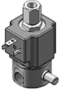 Technical drawing — MODEL 26 MANUAL OVERRIDE 3-WAY MULTI-PURPOSE DIN STYLE COIL