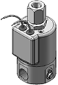 Technical drawing — MODEL 26 METERING 3-WAY MULTI-PURPOSE GROMMET HOUSING WITH LEADS