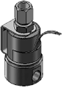 Technical drawing — HIGH PRESSURE 1/4 NPT YOKE & LEADS COIL