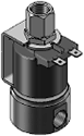 Technical drawing — 2WNO HIGH PRESSURE 1/4 NPT YOKE & SPADES COIL