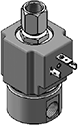 Technical drawing — 1/4 NPT, DIN 43650