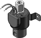 Technical drawing — MODEL 31 1/8-27 NPT 2WNO GROMMET/BRACKET WITH LEADS