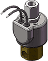 Technical drawing — MODEL 31 2WNO GROMMET WITH LEADS