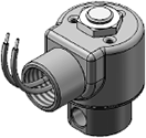 Technical drawing — MODEL 32 1/8-NPT PORTS 2WNC CONDUIT CONNECTION