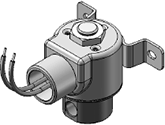 Technical drawing — MODEL 32 1/8-27 NPT 2WNC CONDUIT/BRACKET CONNECTION