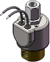 Technical drawing — MODEL 34 3WNO GROMMET WITH LEADS