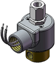 Technical drawing — MODEL 35 3W DIRECTIONAL CONTROL CONDUIT CONNECTION