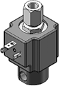 Technical drawing — MODEL 35 1/8-27 NPT 3-WAY DIRECTIONAL CONTROL DIN STYLE COIL