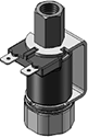 Technical drawing — MODEL 51 YOKE SPADES STUD MNT