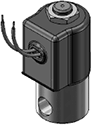 Technical drawing — MODEL 52 2WNC GROMMET WITH LEADS