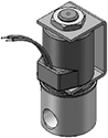 Technical drawing — MODEL 52 2WNC YOKE WITH LEADS