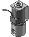 Technical drawing — MODEL 53 3WNC EXHAUST TO ATMOSPHERE YOKE WITH LEADS