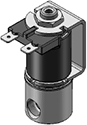 Technical drawing — MODEL 53 3WNC EXHAUST TO ATMOSPHERE YOKE WITH SPADE TERMINALS