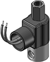 Technical drawing — MODEL 53 PIPED CON 1 8 NPT