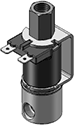 Technical drawing — MODEL 53 PIPED YOKE SPADES 1 8 NPT