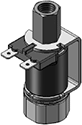 Technical drawing — MODEL 54 YOKE SPADES STUD MNT