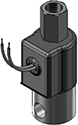 Technical drawing — MODEL 55 3W DIRECTIONAL CONTROL GROMMET WITH LEADS