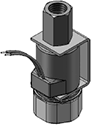 Technical drawing — MODEL 56 STUD MOUNT BODY 3-WAY MULTI-PURPOSE YOKE WITH LEADS