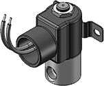 Technical drawing — BODY OPTION "O" 2WNC CONDUIT/BRACKET CONNECTION