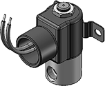 Technical drawing — BODY OPTION "R" 2WNC CONDUIT/BRACKET CONNECTION