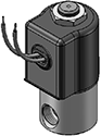 Technical drawing — 2WNC GROMMET WITH LEADS
