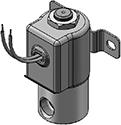 Technical drawing — 2WNC GROMMET/BRACKET WITH LEADS