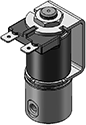 Technical drawing — 10-32 PORTS 2WNC YOKE WITH SPADE TERMINALS