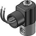 Technical drawing — BODY OPTION "R" 3WNC EXHAUST TO ATMOSPHERE CONDUIT CONNECTION