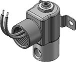 Technical drawing — BODY OPTION "R" 3WNC EXHAUST TO ATMOSPHERE CONDUIT/BRACKET CONNECTION