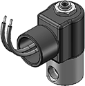 Technical drawing — METERED BODY 3WNC EXHAUST TO ATMOSPHERE CONDUIT CONNECTION
