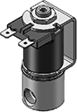 Technical drawing — 3WNC EXHAUST TO ATMOSPHERE YOKE WITH SPADE TERMINALS