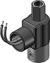Technical drawing — 10-32 PORTS 3WNC PIPED EXHAUST CONDUIT CONNECTION