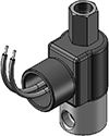 Technical drawing — BODY OPTION "R" 3WNC PIPED EXHAUST CONDUIT CONNECTION