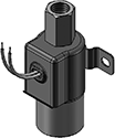 Technical drawing — BODY OPTION "E" 3WNC PIPED EXHAUST GROMMET/BRACKET WITH LEADS