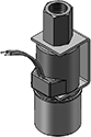 Technical drawing — BODY OPTION "E" 3WNC PIPED EXHAUST YOKE WITH LEADS
