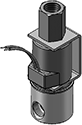 Technical drawing — BODY OPTION "O" 3WNC PIPED EXHAUST YOKE WITH LEADS