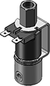 Technical drawing — 10-32 PORTS 3WNC PIPED EXHAUST YOKE WITH SPADE TERMINALS