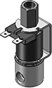 Technical drawing — BODY OPTION "R" 3WNC PIPED EXHAUST YOKE WITH SPADE TERMINALS