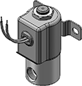Technical drawing — METERED BODY2WNCGROMMET/BRACKET WITH LEADS