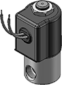 Technical drawing — METERED BODY2WNC GROMMET WITH LEADS