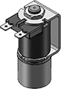 Technical drawing — BODY OPTION "E"2WNCYOKE WITH SPADE TERMINALS