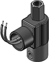 Technical drawing — 10-32 PORTS 3WNC PIPED EXHAUST CONDUIT CONNECTION
