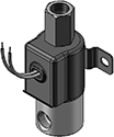 Technical drawing — 3WNC PIPED EXHAUST GROMMET/BRACKET WITH LEADS
