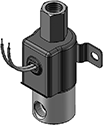 Technical drawing — BODY OPTION "O" 3WNC PIPED EXHAUST GROMMET/BRACKET WITH LEADS
