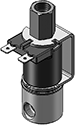 Technical drawing — 3WNC PIPED EXHAUST YOKE WITH SPADE TERMINALS