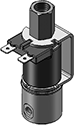 Technical drawing — 10-32 PORTS 3WNC PIPED EXHAUST YOKE WITH SPADE TERMINALS