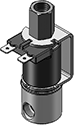Technical drawing — BODY OPTION "R" 3WNC PIPED EXHAUST YOKE WITH SPADE TERMINALS